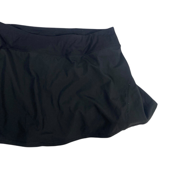 Crazy Yoga Skirt Skort Black Tennis Prep Built in Shorts Stretch Womens Large - Picture 4 of 9